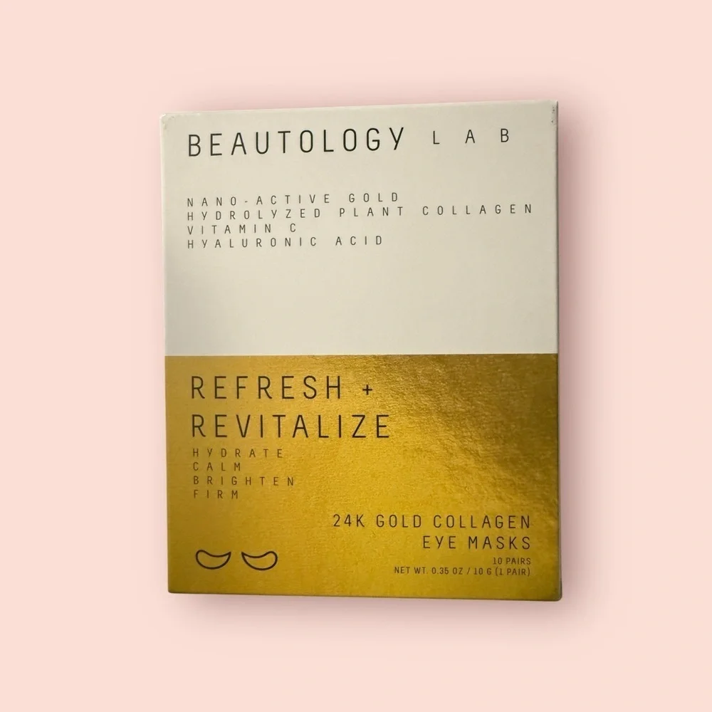 Beautology Lab 24K Gold Collagen Eye Masks Brand New Sealed in Box